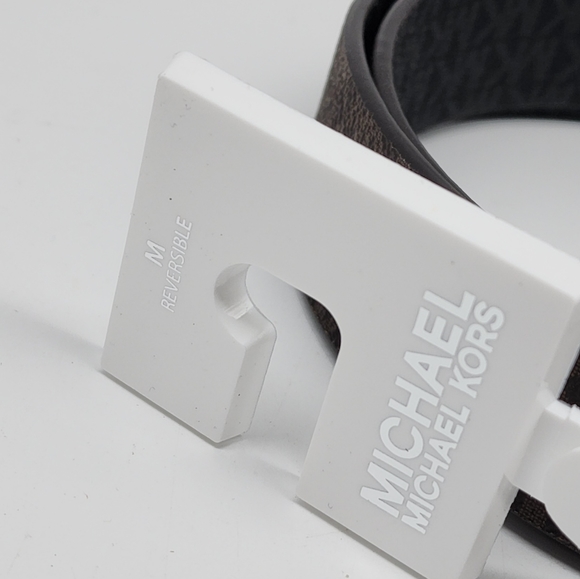 Michael Kors MK Brown and Gold MK Log Size M Betl - Picture 6 of 8